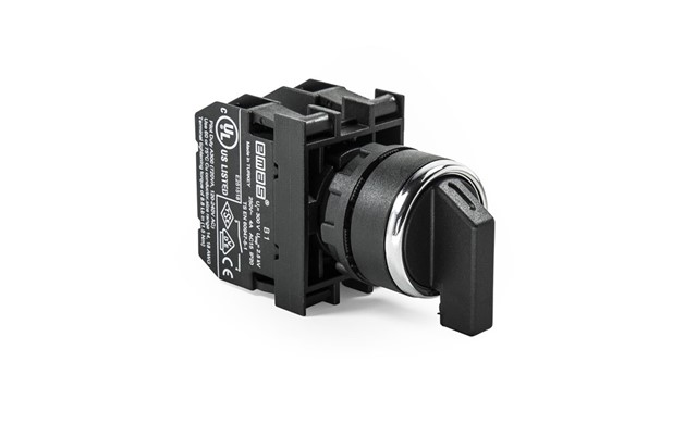 B Series Plastic 2NO (II-0-I) 60° Selector Stay Put 22 mm Control Unit